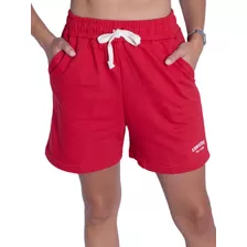 Short Converse All Star Textil Mujer Moda Rojo