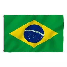Bandera Brasil Tela Resistente Pais 1.5m X 90cm Exterior Fut