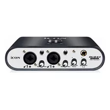 Interface De Áudio Icon Usb/midi 2 Canais Compatível Celular Cor Preto