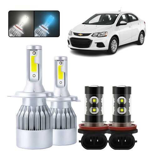 Kit De Focos Led 9007 H11 Para Chevrolet Equinox 2005-2009