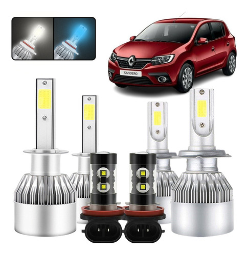 Kit De Faros Led 36000lm Para 2002 2007-2010 Renault Clio Renault 7