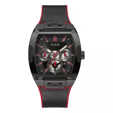 Relógio Guess Masculino Preto Vermelho Borracha Gw0202g7