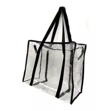 Bolsa Sacola Em Pvc Cristal Transparente Grande Visita Jumbo