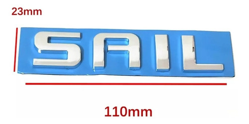 Emblema Sail Chevrolet Insignia Letras Cromadas Con Adhesivo Foto 2