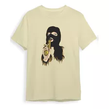 Camiseta Camisa Thug Life Balaclava Bandit Woman Malha Top