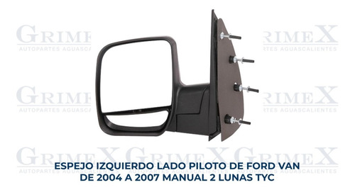 Espejo Ford Van 2004-2005-2006-2007 Manual 2 Lunas Ore Foto 2