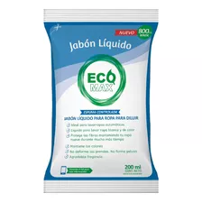 Jabón Liquido Ropa Concentrado Ecomax Rinde 800 Ml