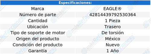 Soporte Trasero Suzuki Ignis 1.2 2017 - 2021 Eagle Foto 3