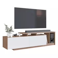 Rack Mueble Living Puerta Rebatible Retro Moderno LG