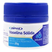 Vaselina Sólida Gel 25g Lubrificante E Hidratante Uniphar