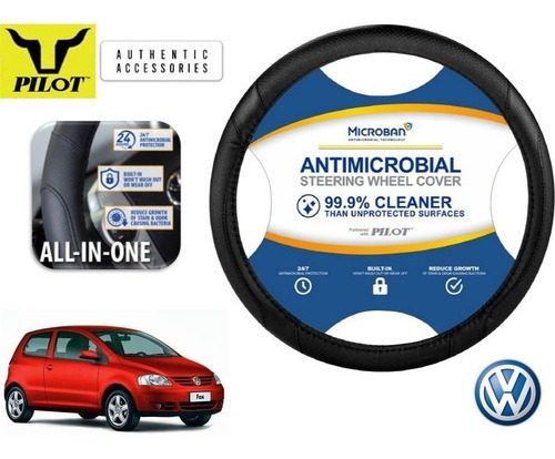 Funda Cubrevolante Negro Antimicrobial Vw Lupo 1.6l 2009 Foto 4