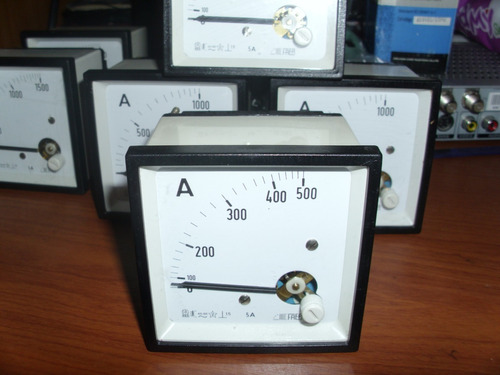Reloj Amperimetro Panel 500 Amperes Generador Amperios 96mm
