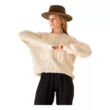 Sweater Nano Oversize Trenzas Y Rombos #n018