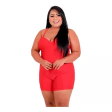 Maiô Natação Hidro. Senhora Plus Size Sem Bojo Forrado