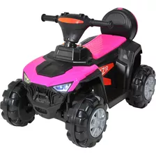 Cuatrimoto Montable Eléctrico 6v Moto Niños Recargable Color Rosa