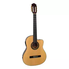 Guitarra Electroacústica La Sevillana Ur6cef3 Para Diestros Natural Palo De Rosa Mate