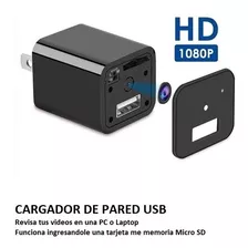 Camara Espia Cargador De Pared Usb Video1080p Con Audio