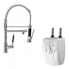 Kit Aquecedor + Torneira Cozinha Gourmet Monocomando Cromada