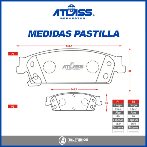 Pastillas Freno Traseras Chevrolet Silverado 1500 2008-2018 Foto 5