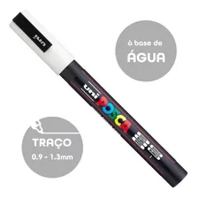 Caneta Marcador Uni Posca Pc-3m Uniball Branco