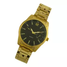 Oferta Relógio De Pulso Masculino Dourado Analógico B5674