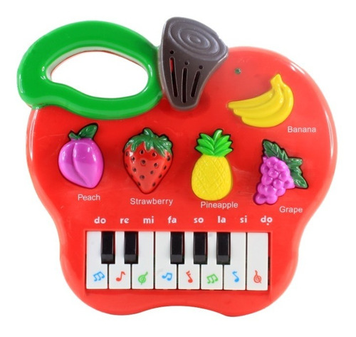 Piano Musical Bebe Criança Som Teclado Frutas Promoção 