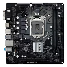 Tarjeta Madre Asrock H470m-hvs Intel 1200 Ddr4 Micro Atx Color Negro