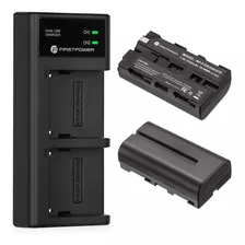 Baterias Y Cargador Usb Dual Para Sony Np F970, F750, F770,