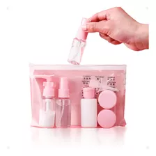 Kit Organizador Botellas Frascos Para Viaje Cosméticos Otec