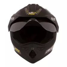 Capacete Para Moto Trial Pro Tork Liberty Mx Pro Vision P Cor Preto-fosco Desenho Solid Tamanho Do Capacete 58