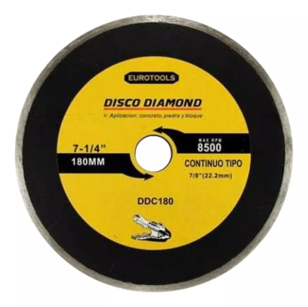 Disco Diamantado Continuo Liso 7.   Eurotools