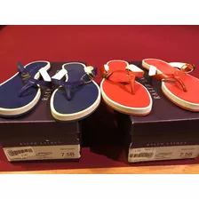 Ojotas Sandalias Polo Ralph Lauren Usa Mujer T37