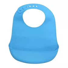 Babador Bebê Silicone Cata Pega Migalhas/bolso Com Regulagem