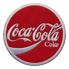 Parches Bordados Termoadhesivo Coca Cola Coke 7 Cms Redondo