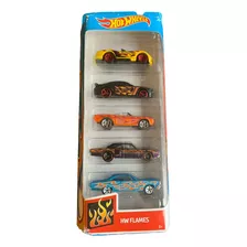 Carrinhos Hot Wheels Hw Flames - Pack Com 5 - Mattel 1:64