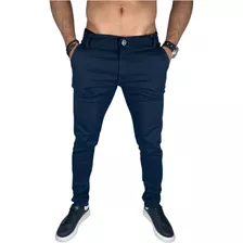 Combo 2 Calças Bolso Embutido Skinny Terno Sport Apertada