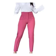 Pantalón Con Pinzas De Vestir Mujer Beige 