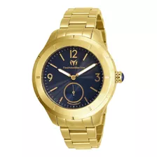 Relógio Technomarine Moonsun Masculino Gold Tm-818002 42 Mm