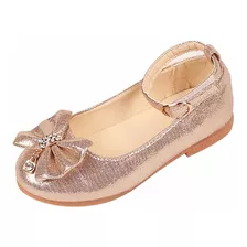 (zapatos) Niños Niña Princesa Soild Bowknot Dance T12833