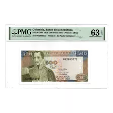 Billete Colombia 500 Pesos Certificado 1 Abril 1979