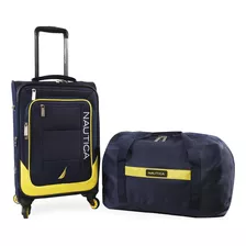 Nautica Pathfinder 2pc Softside Luggage Set, Azul Marino / A