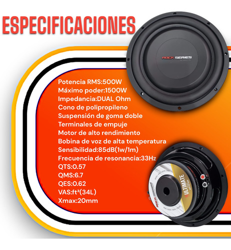 Woofer 10 + Cajn Plano Rock Series Foto 3