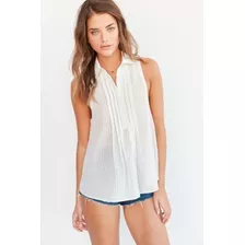 Camisa Blanca Silence + Noise - Urban Outfitters - M