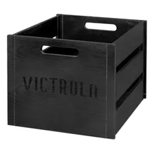 Victrola Wooden Record Crate, Black (va-20-blk)