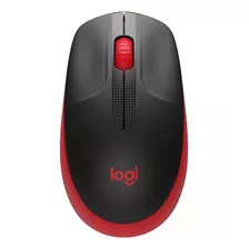 Mouse Logitech M190 Inalámbrico Óptico Usb Rojo 910-005904