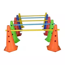 Kit Com 2 Cones Furados 50cms + 1 Barreira