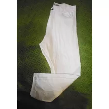 Pantalon Jean Blanco T 42, Usado En Muy Buen Estado