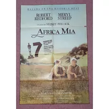 Out Of Africa - África Mía Poster Afiche Origina Cine 100x70