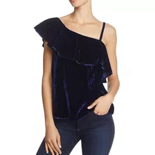 Joa Blusa De Noche De Terciopelo De Un Hombro M