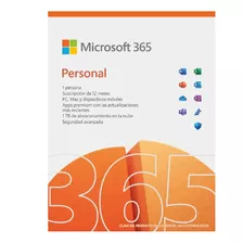 Microsoft 365 Licencia Personal Por 12 Meses